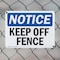 Signmission Keep Off Fence, 10 in W x Rectangle, Plastic OS-2PACK-NS-P-710-L-13820 - alternate 8
